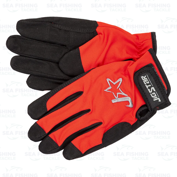 Jigstar Fishing Gloves - Red