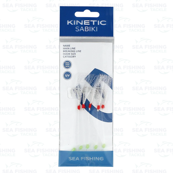 Kinetic Sabiki Nordic Mackerel #1/0 Pearl/Crystal Flash