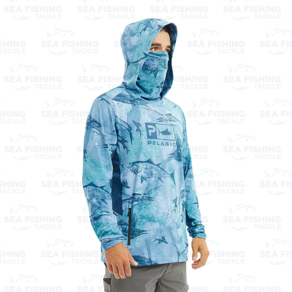 Pelagic Exo Tech Open Seas Camo - Blue - Image 2
