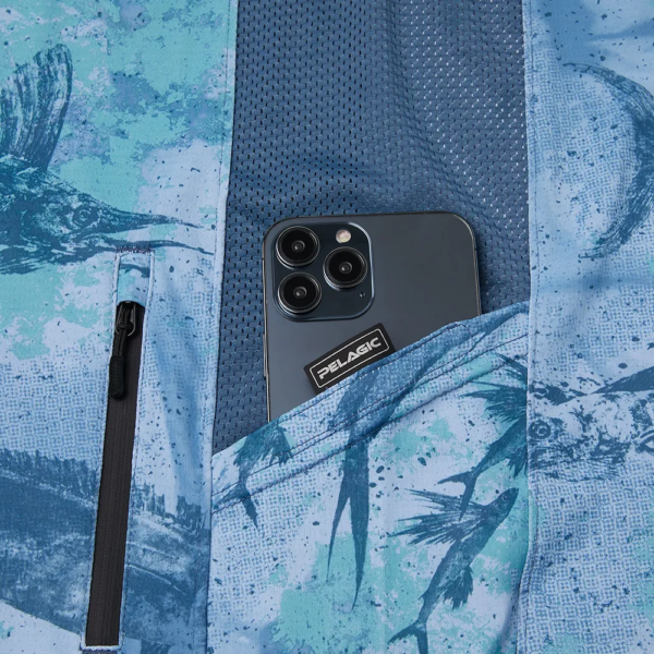 Pelagic Exo Tech Open Seas Camo - Blue - Image 7