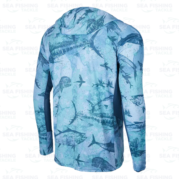 Pelagic Exo Tech Open Seas Camo - Blue - Image 4