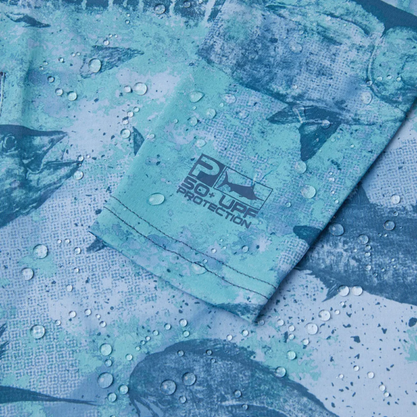 Pelagic Exo Tech Open Seas Camo - Blue - Image 3