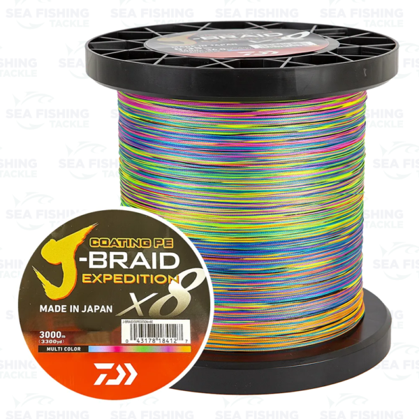 Daiwa J-braid Expedition - 3000 m Multicolor