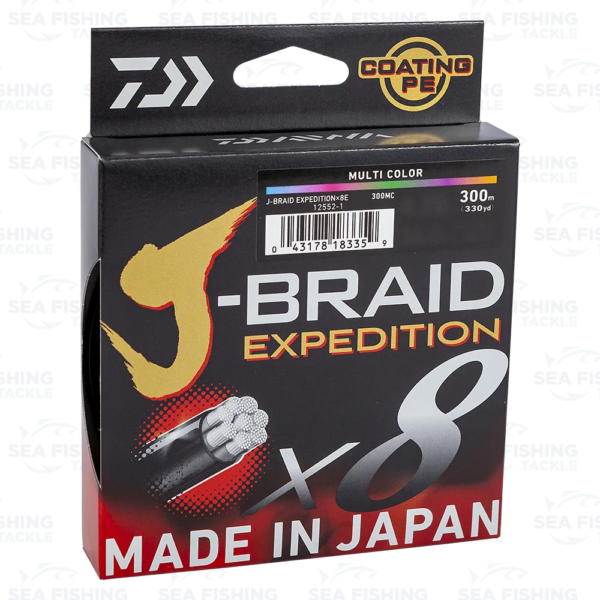 Daiwa J-braid Expedition - 300 m Multicolor