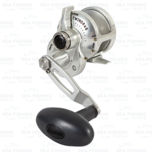 Accurate Valiant 300 Lefty 6:1 Silver - Rubber Power Knob