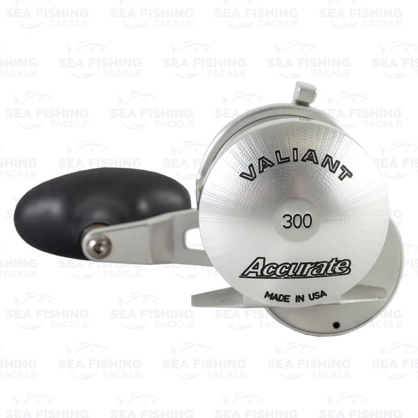 Accurate Valiant 300 Lefty 6:1 Silver - Rubber Power Knob - Bild 2