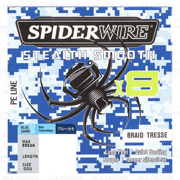 Spiderwire Stealth Smooth X8 - 300 m Blue Camo