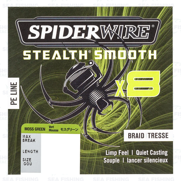 Spiderwire Stealth Smooth X8 - 300 m Mossgrön