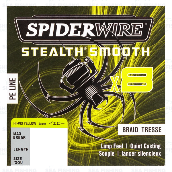 Spiderwire Stealth Smooth X8 - 300 m Hi-Vis Yellow