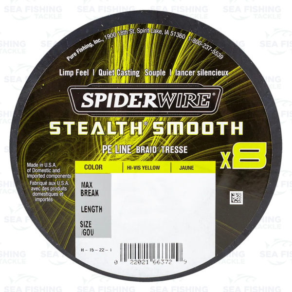 Spiderwire Stealth Smooth X8 - 300 m Hi-Vis Yellow - Bild 2