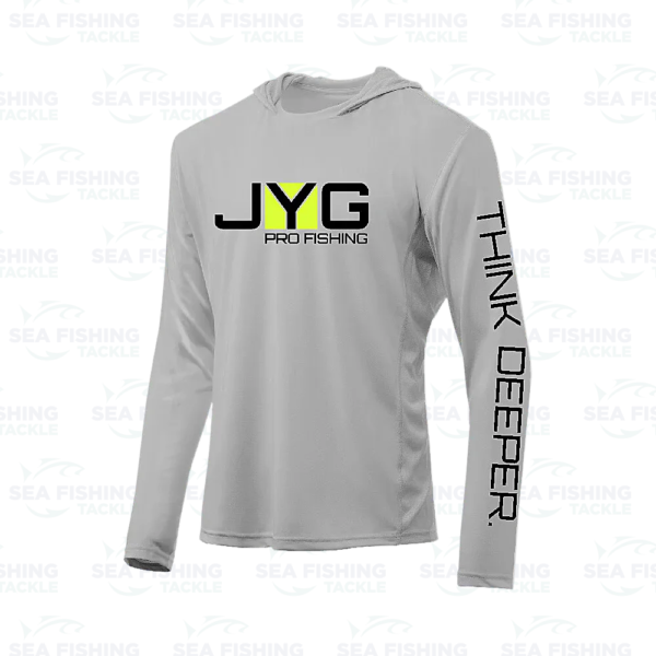 Jyg Pro Hooded Fishing Shirt - Light Grey