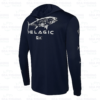 Pelagic Aquatek Hoodie Gyotaku - Navy