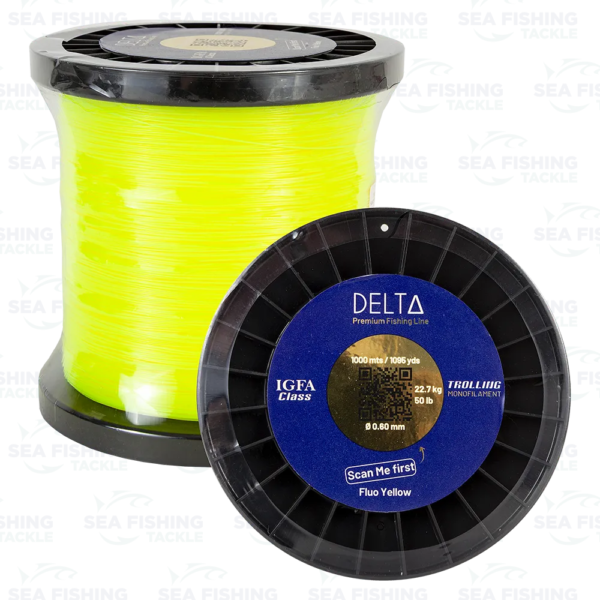 Delta Trolling line 1000 m - Fluoro yellow