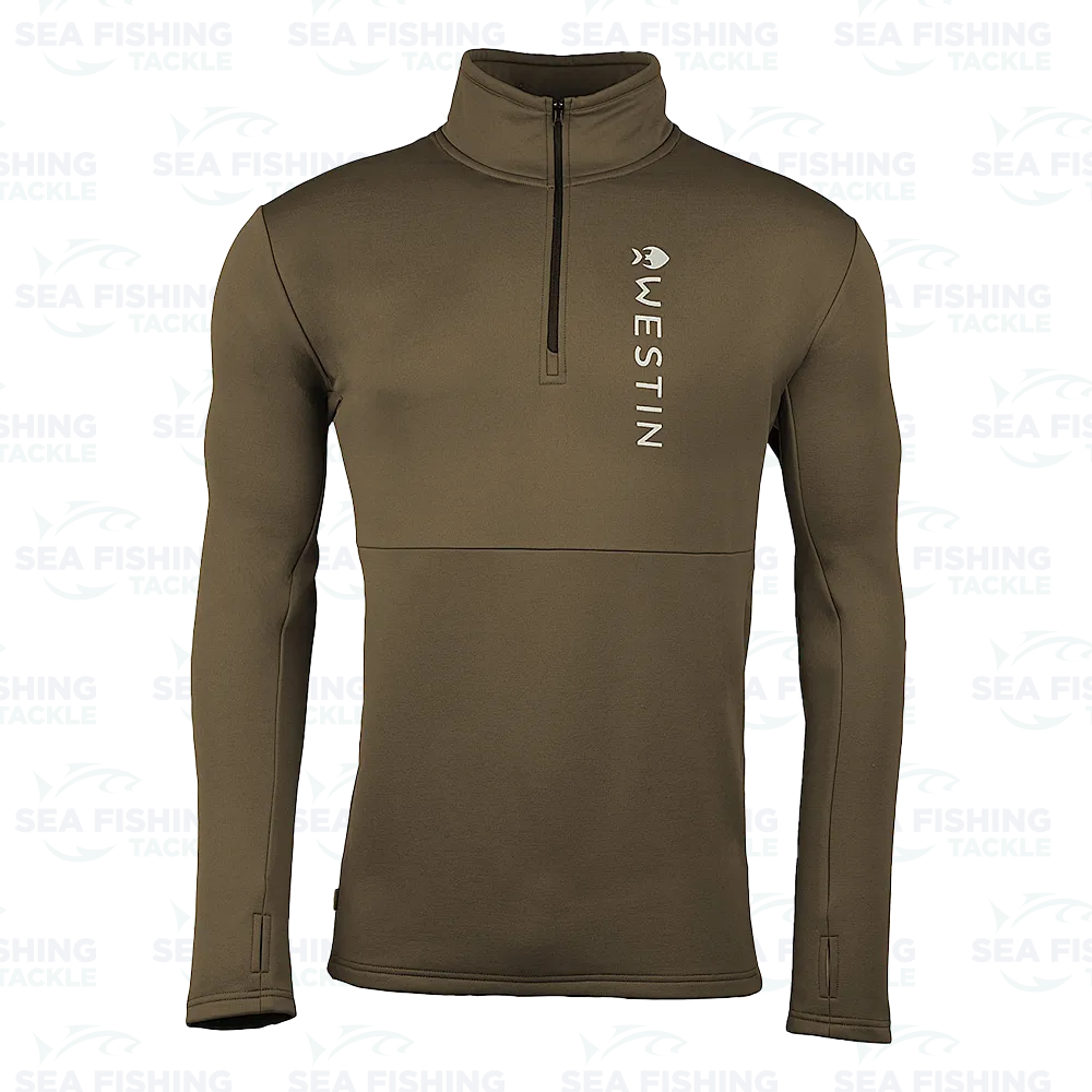 Westin Energy Midlayer 1/2 Zip - Dark Sage - Image 3