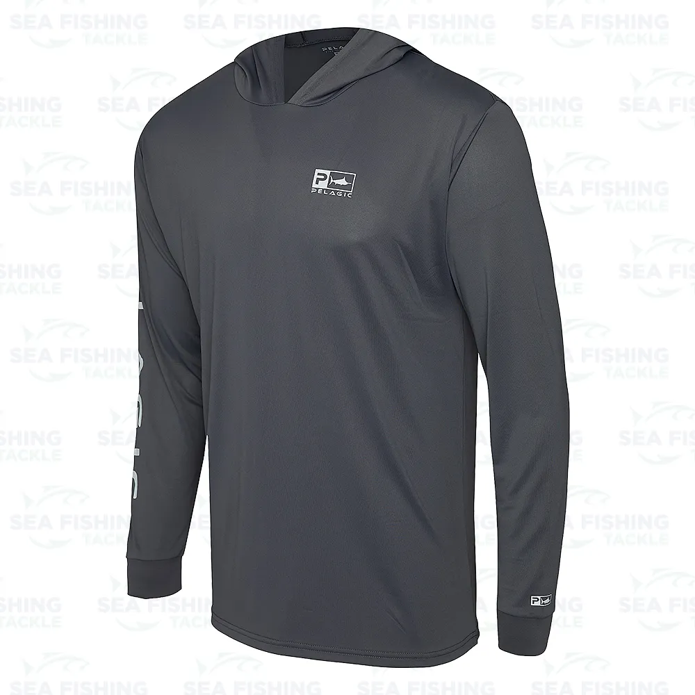 Pelagic Aquatek Hoodie Rusted Icon Graphite - Image 3