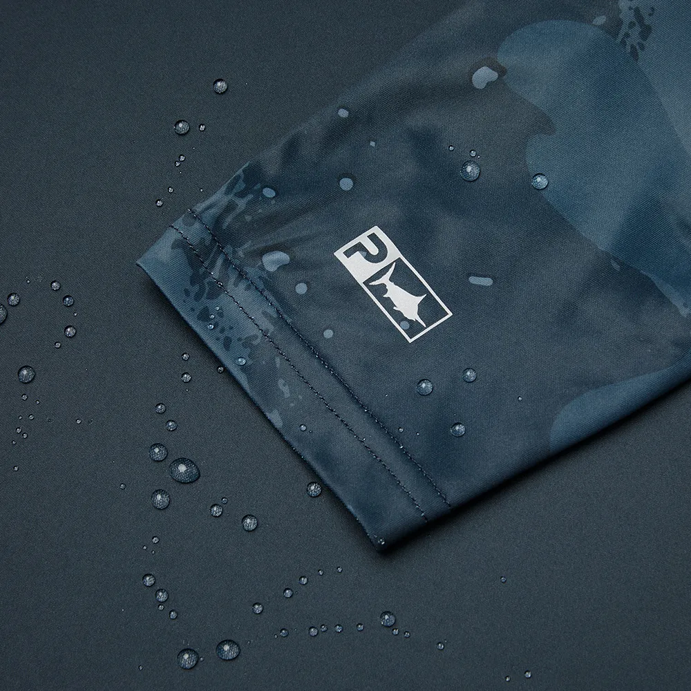 Pelagic Vaportek Hoodie Brush Camo Dark Navy - Image 7