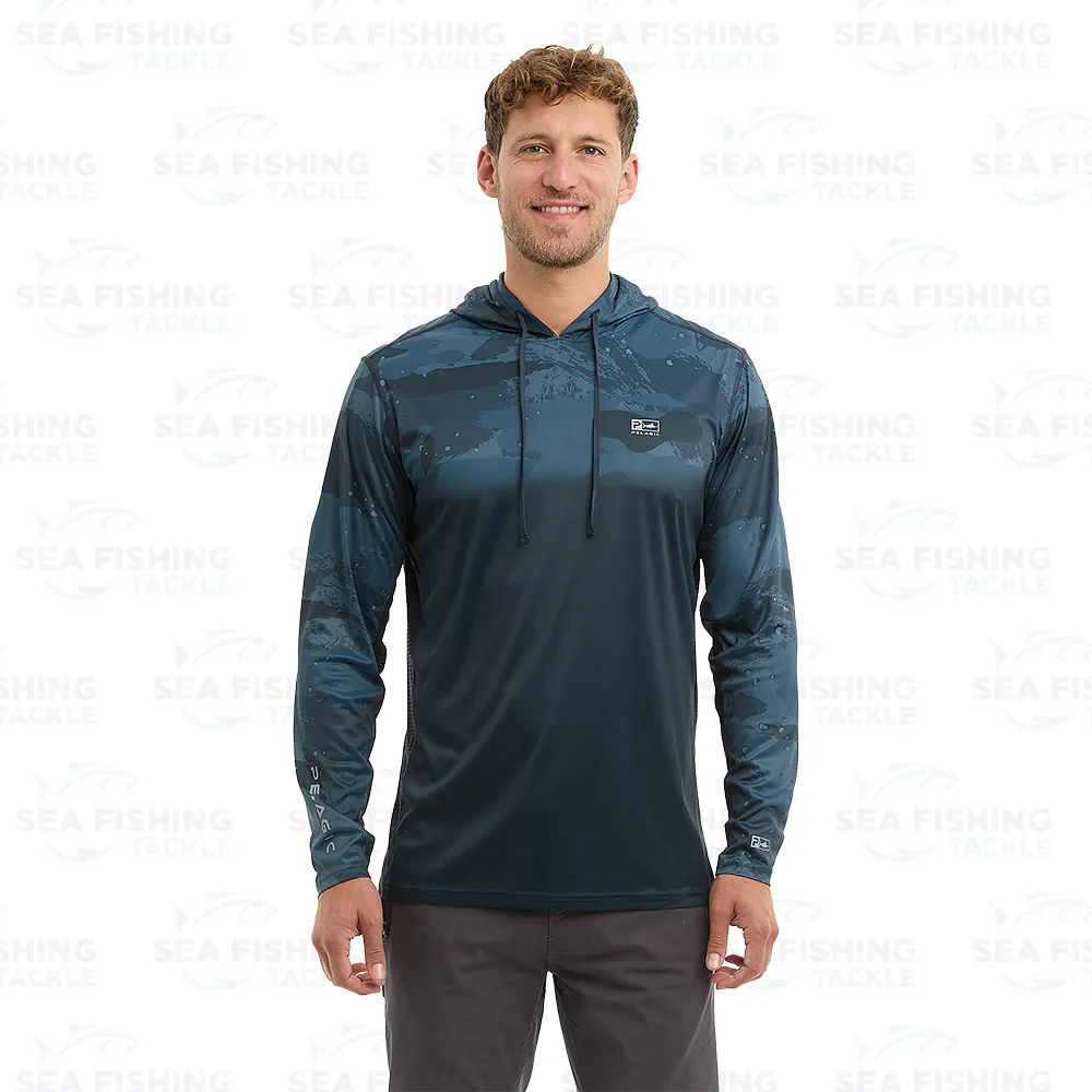 Pelagic Vaportek Hoodie Brush Camo Dark Navy - Image 5