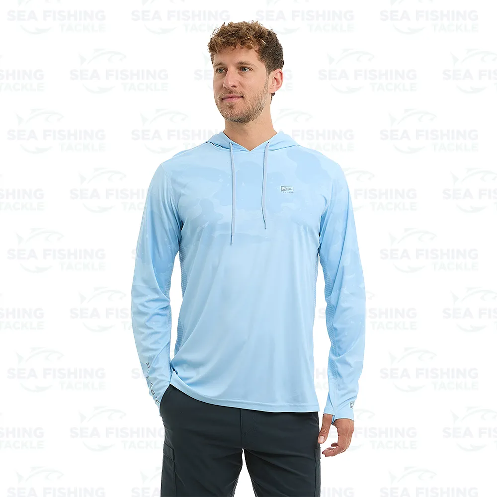 Pelagic Vaportek Hoodie Brush Camo Light Blue - Image 6