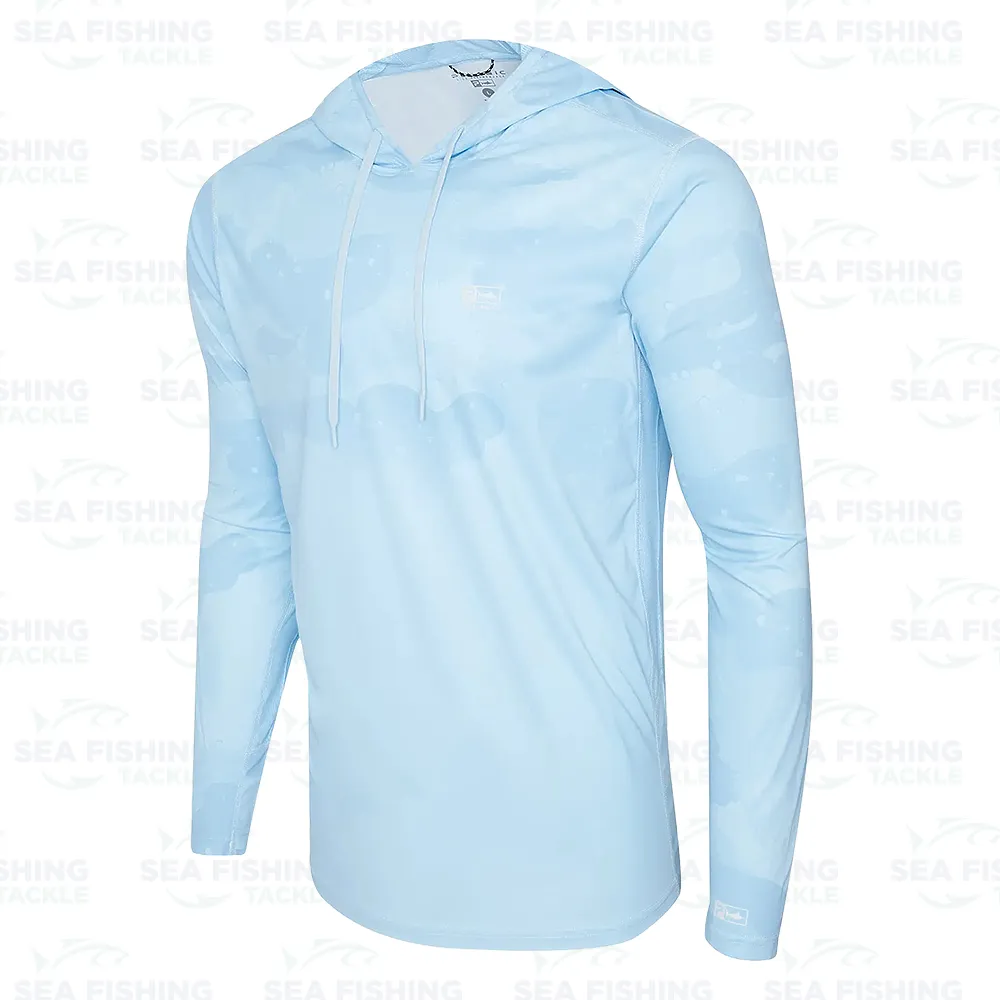Pelagic Vaportek Hoodie Brush Camo Light Blue