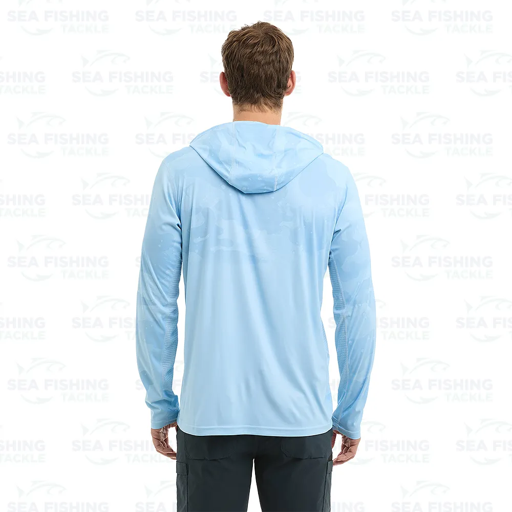 Pelagic Vaportek Hoodie Brush Camo Light Blue - Image 4