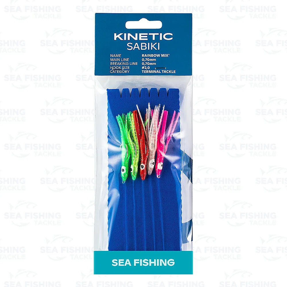 Kinetic Sabiki Mini Octopus #2/0 Rainbow Mix